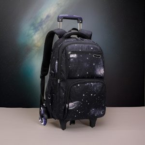 BOZONLI Nero Zaino con Ruote